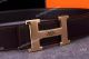 Copy Hermes Brown Leather Belt with Gold 'H' buckle - For Sale (3)_th.jpg